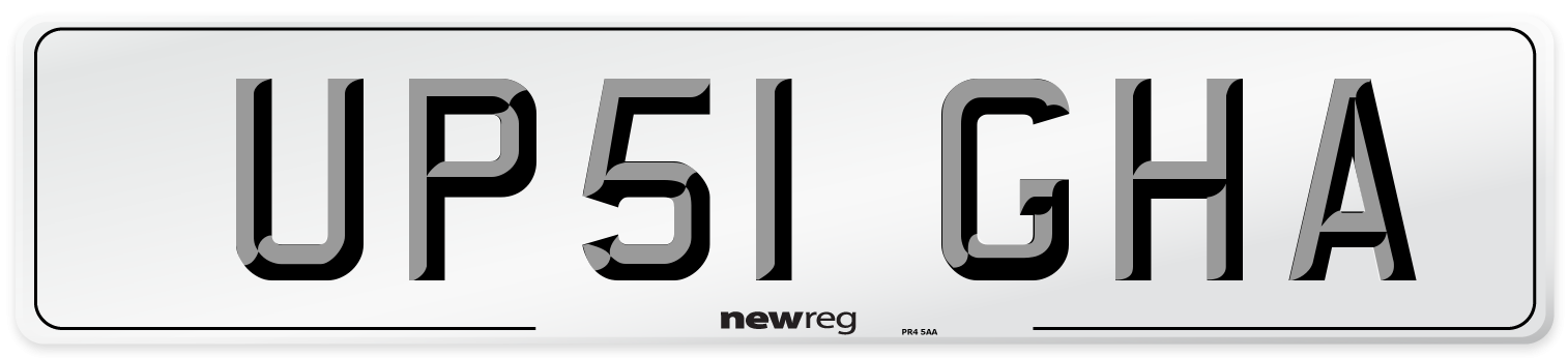 UP51 GHA Number Plate from New Reg